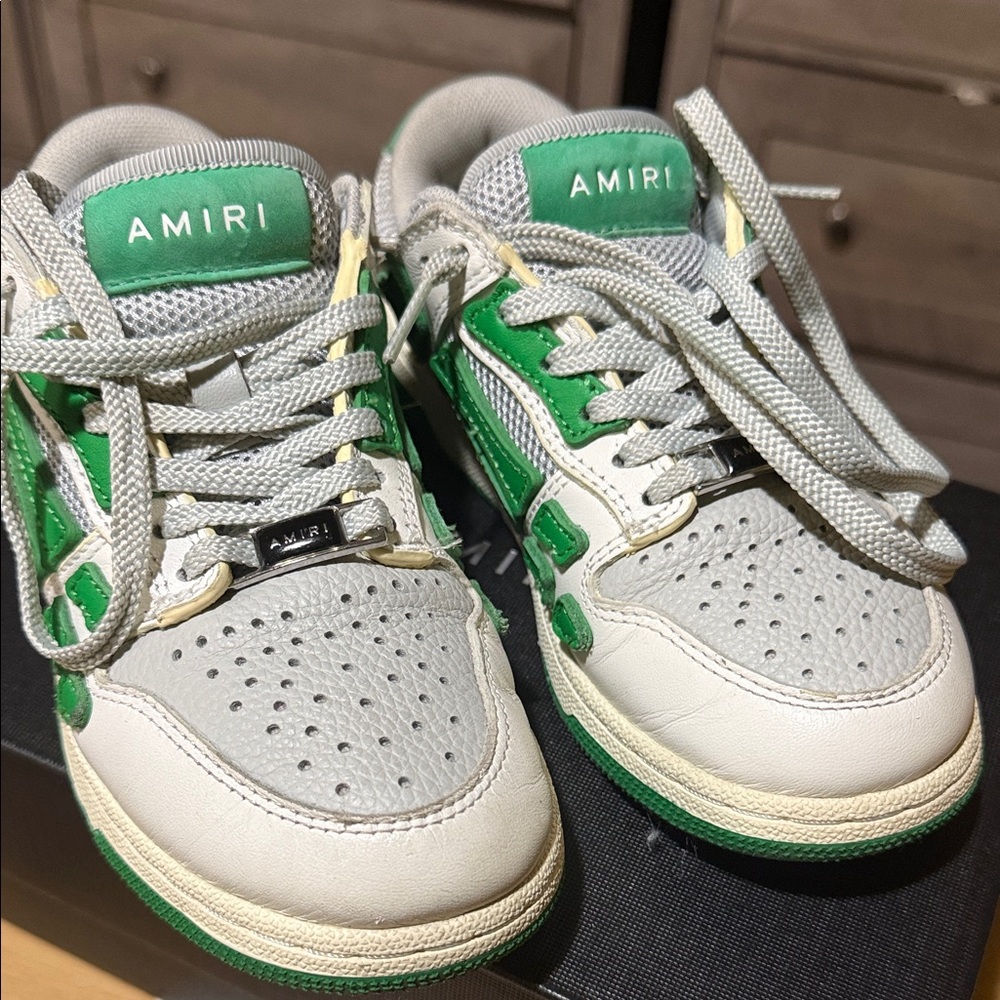 AMIRI Kids Sneakers in Green, white and Gray